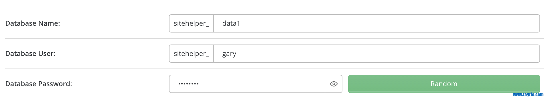 mysql create